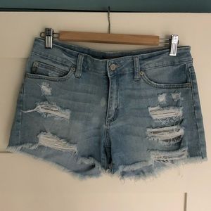 Just USA Jean Shorts Light Blue Size Medium